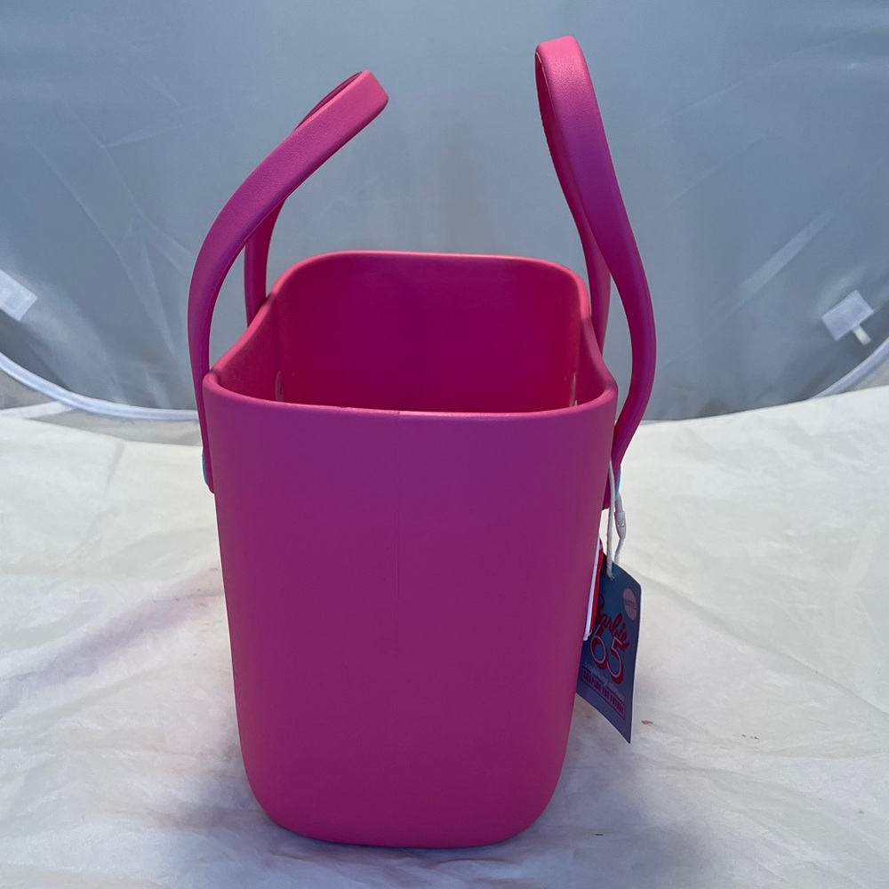 Barbie Hot Pink Silicone Tote with Playful Charms - Picture 4 of 9